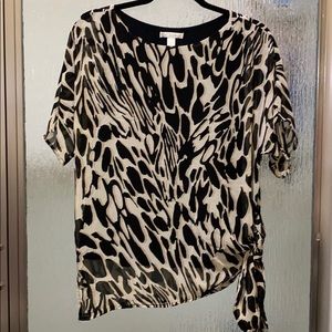 Animal print blouse
